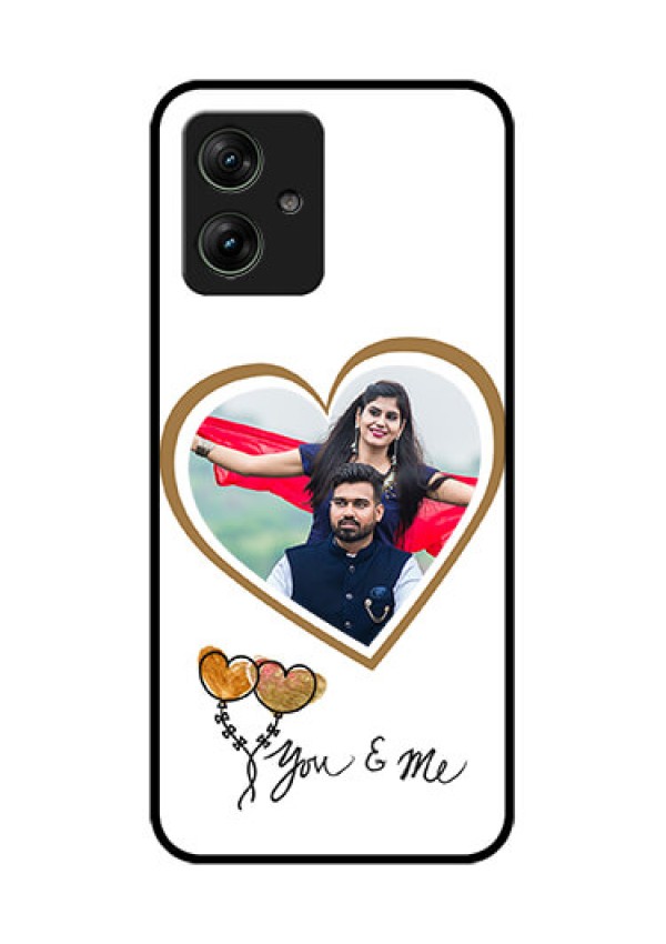 Motorola G64 5G Custom Glass Phone Case - You & Me Design