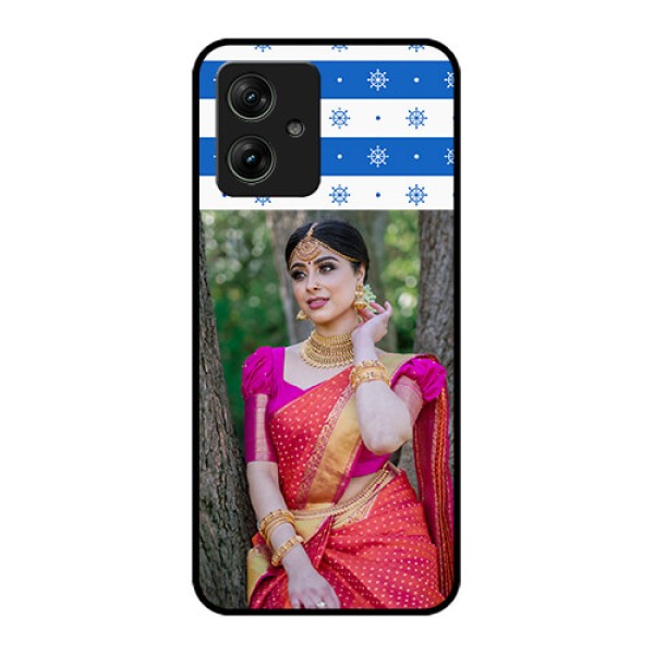 Motorola G64 5G Custom Glass Phone Case - Snow Pattern Design