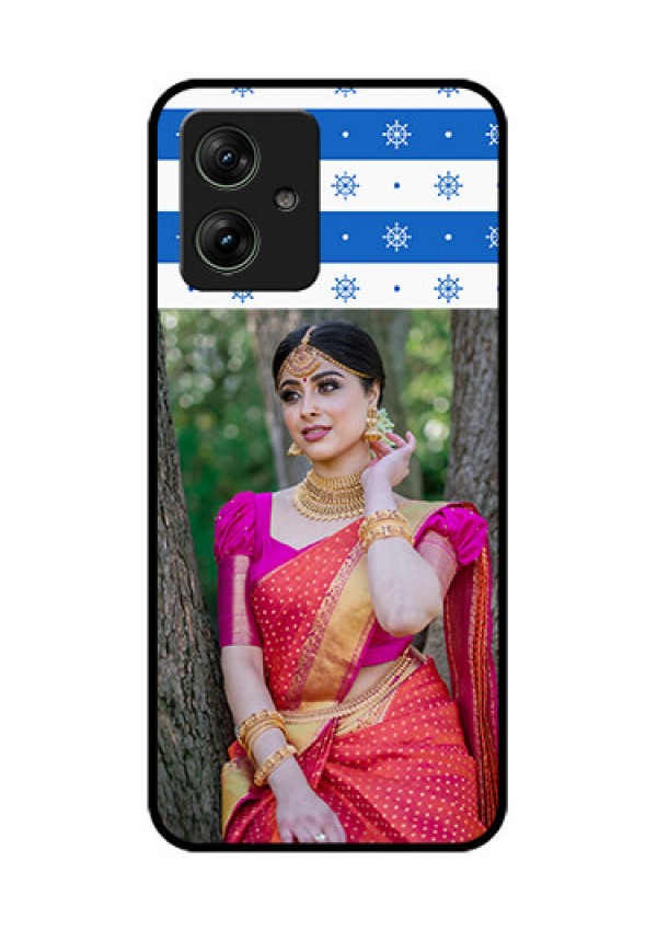 Motorola G64 5G Custom Glass Phone Case - Snow Pattern Design