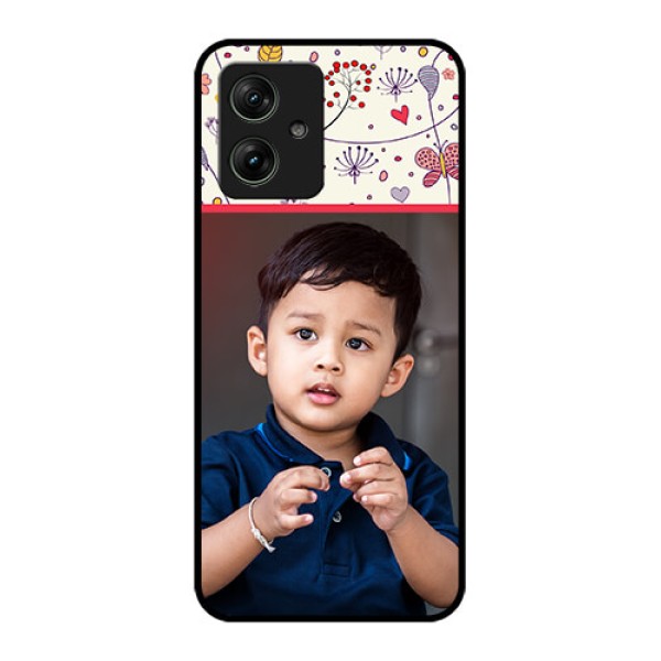 Motorola G64 5G Custom Glass Phone Case - Premium Floral Design