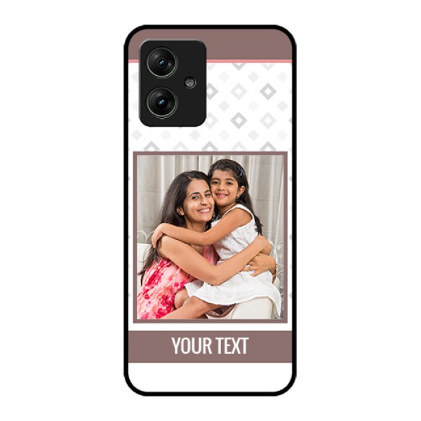 Motorola G64 5G Custom Glass Phone Case - Simple Diamond Design Motorola G64 5G Custom Glass Phone Case - Simple Diamond Design