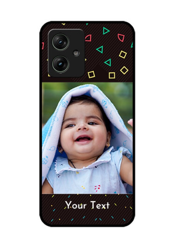 Motorola G64 5G Custom Glass Phone Case - With Confetti Birthday Design