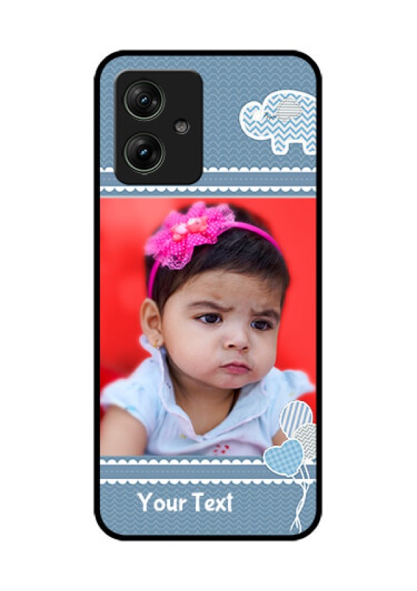 Motorola G64 5G Custom Glass Phone Case - With Kids Pattern Design
