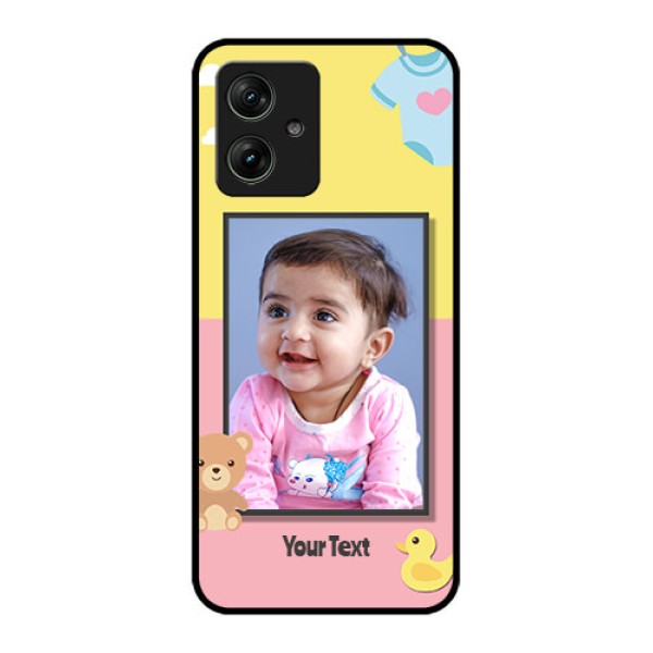 Motorola G64 5G Custom Glass Phone Case - Kids 2 Color Design