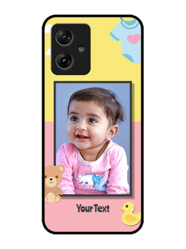 Custom Motorola G64 5G Custom Glass Phone Case - Kids 2 Color Design