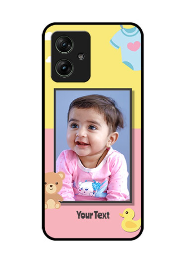 Motorola G64 5G Custom Glass Phone Case - Kids 2 Color Design