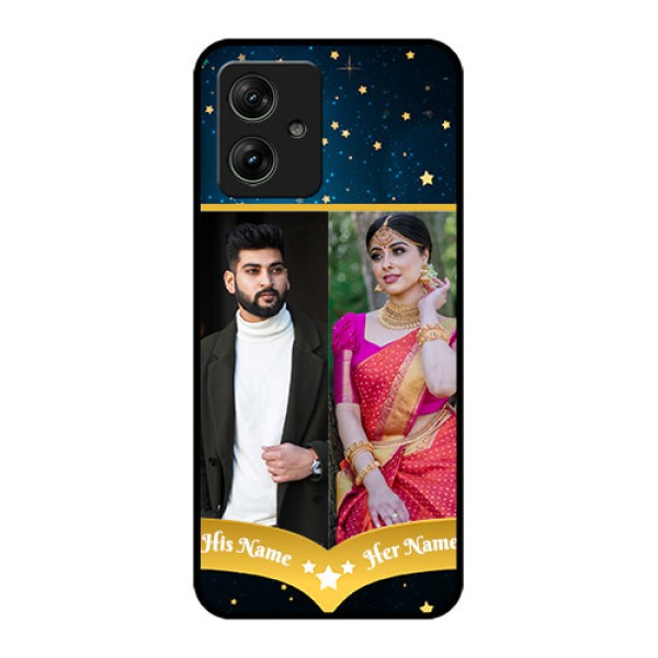 Motorola G64 5G Custom Glass Phone Case - Galaxy Stars Backdrop Design Motorola G64 5G Custom Glass Phone Case - Galaxy Stars Backdrop Design