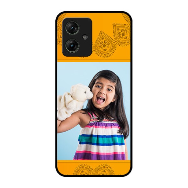 Motorola G64 5G Custom Glass Phone Case - Photo Wedding Design