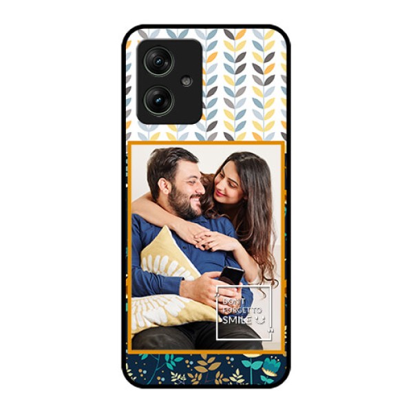 Motorola G64 5G Custom Glass Phone Case - Pattern Design