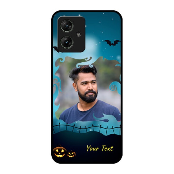 Motorola G64 5G Custom Glass Phone Case - Halloween Frame Design Motorola G64 5G Custom Glass Phone Case - Halloween Frame Design