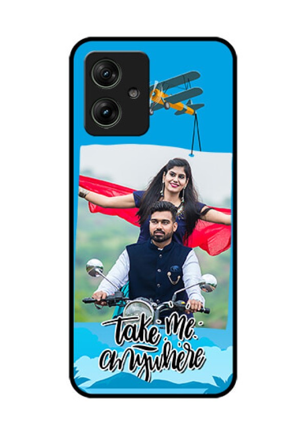 Motorola G64 5G Custom Glass Phone Case - Traveller Design