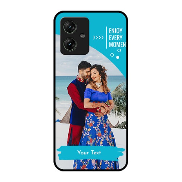 Motorola G64 5G Custom Glass Phone Case - Happy Moment Design