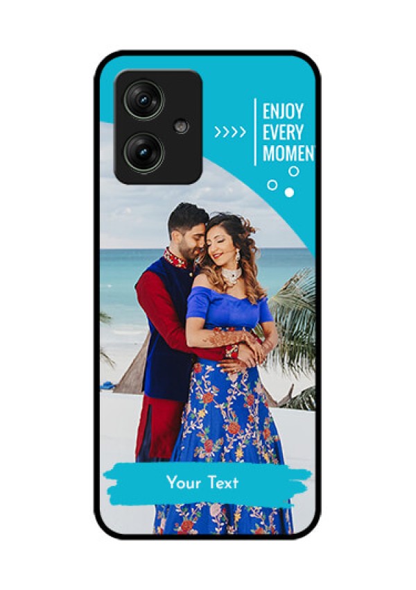 Motorola G64 5G Custom Glass Phone Case - Happy Moment Design