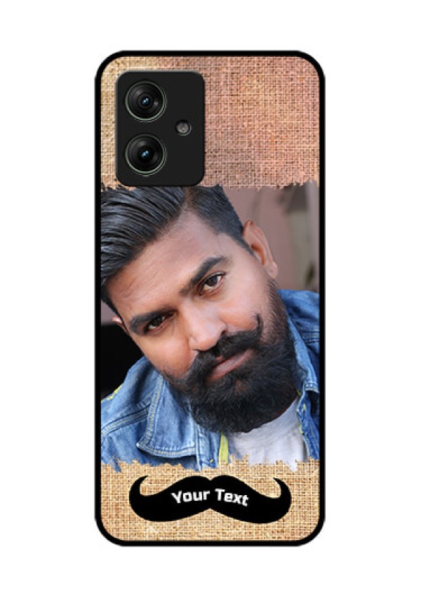 Motorola G64 5G Custom Glass Phone Case - With Texture Design