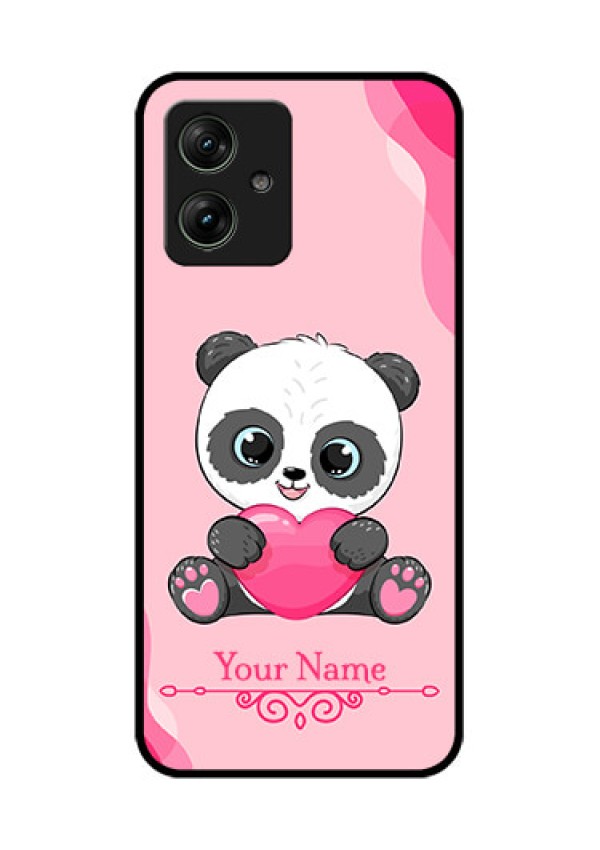 Motorola G64 5G Custom Glass Phone Case - Cute Panda Design