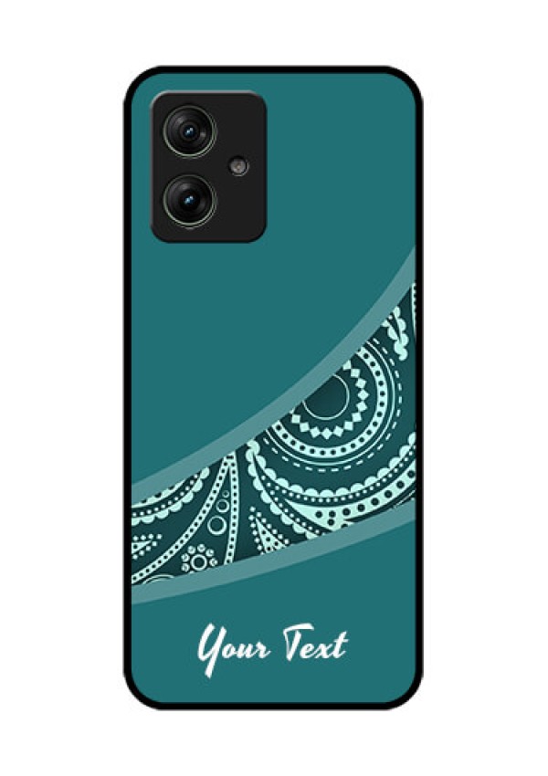 Motorola G64 5G Custom Glass Phone Case - Semi Visible Floral Design