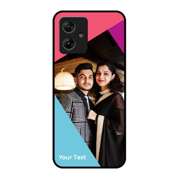 Motorola G64 5G Custom Glass Phone Case - Stacked Triple Colour Design Motorola G64 5G Custom Glass Phone Case - Stacked Triple Colour Design