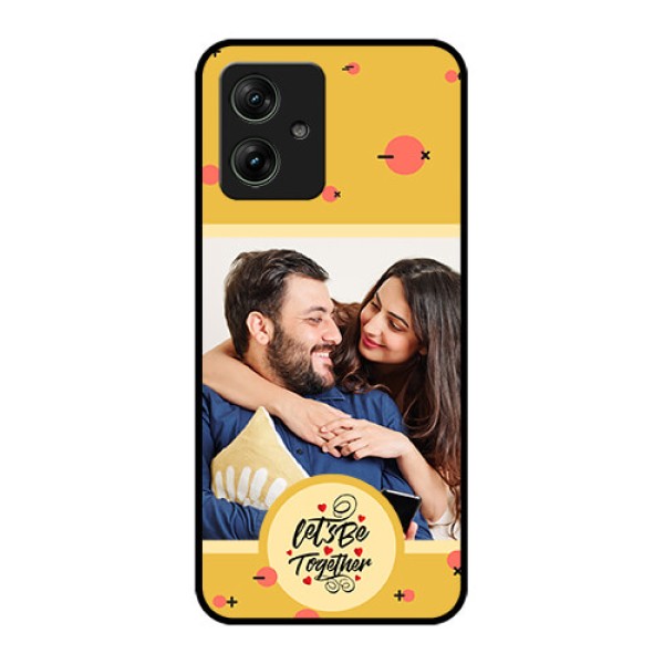 Motorola G64 5G Custom Glass Phone Case - Lets Be Together Design Motorola G64 5G Custom Glass Phone Case - Lets Be Together Design