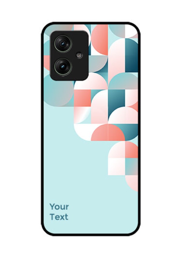 Motorola G64 5G Custom Glass Phone Case - Stylish Semi - Circle Pattern Design