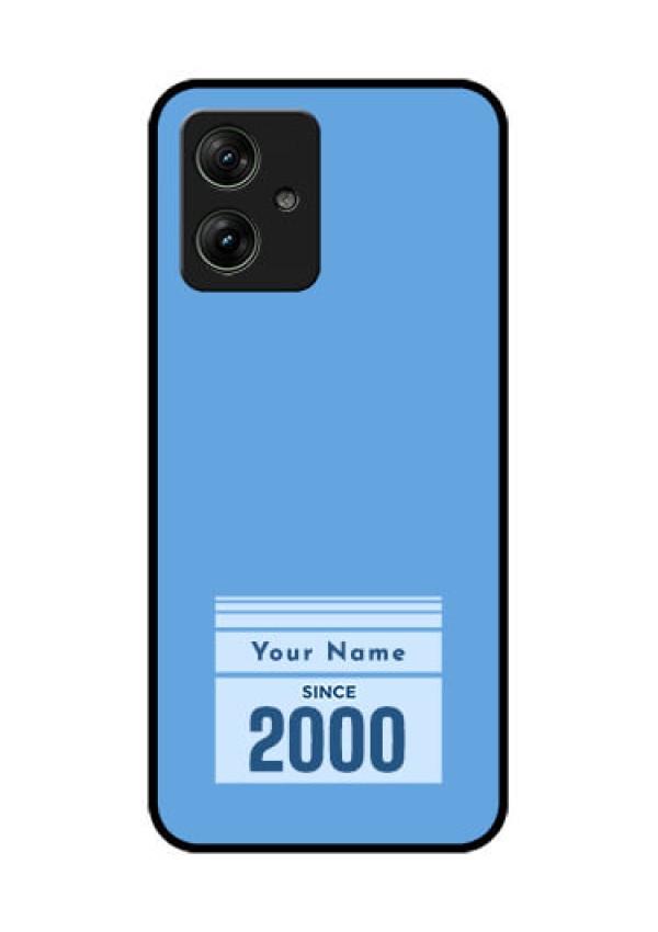 Motorola G64 5G Custom Glass Phone Case - Custom Year Of Birth Design