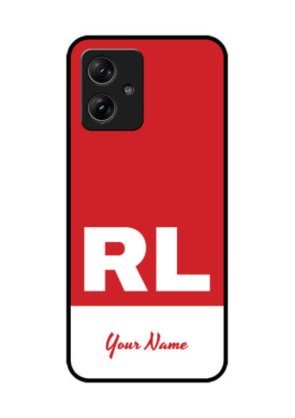 Motorola G64 5G Custom Glass Phone Case - Dual Tone Custom Text Design
