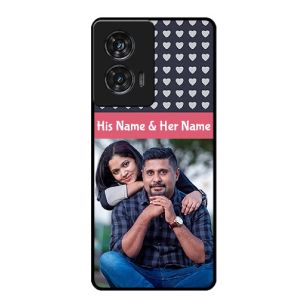 Motorola G96 5G Custom Glass Phone Case - Love Symbols Design