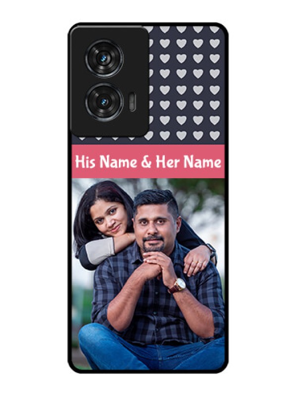 Custom Motorola G96 5G Custom Glass Phone Case - Love Symbols Design