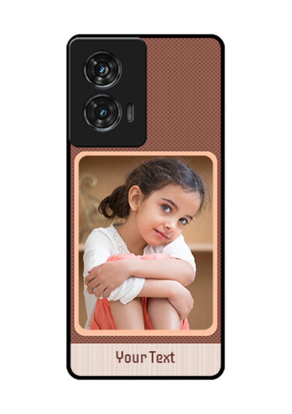 Motorola G96 5G Custom Glass Phone Case - Simple Pic Upload Design