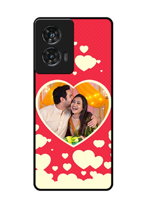 Motorola G96 5G Custom Glass Phone Case - Love Symbols Phone Cover Design
