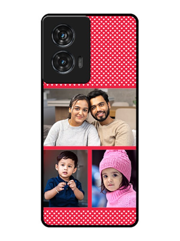 Custom Motorola G96 5G Custom Glass Phone Case - Bulk Photo Upload Design