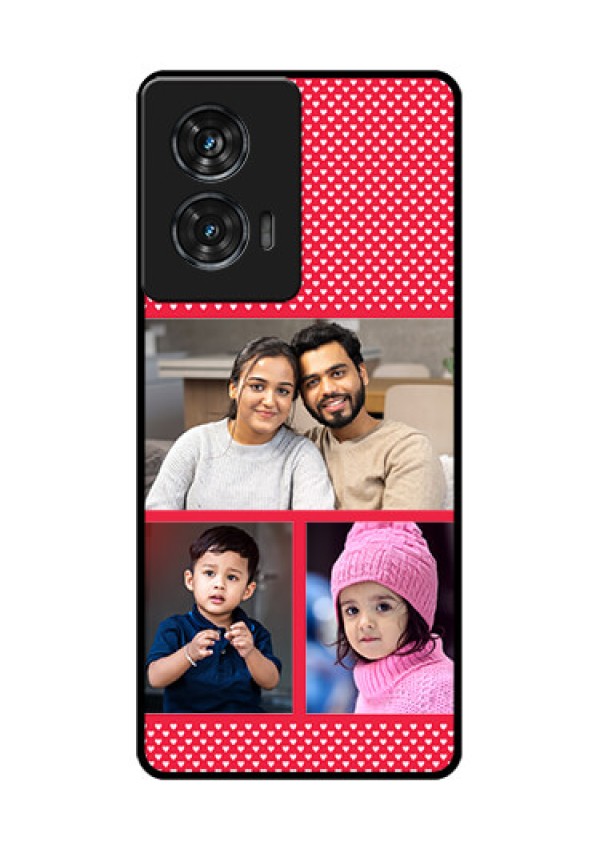 Motorola G96 5G Custom Glass Phone Case - Bulk Photo Upload Design