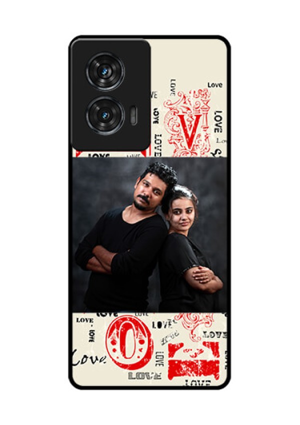 Motorola G96 5G Custom Glass Phone Case - Trendy Love Design Case