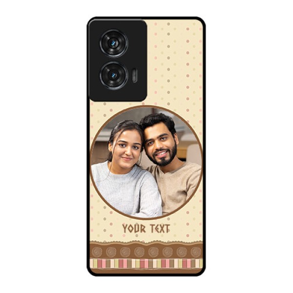 Motorola G96 5G Custom Glass Phone Case - Brown Dotted Mobile Case Design Motorola G96 5G Custom Glass Phone Case - Brown Dotted Mobile Case Design