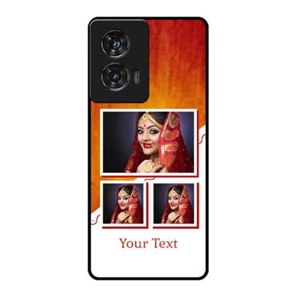 Motorola G96 5G Custom Glass Phone Case - Wedding Memories Design
