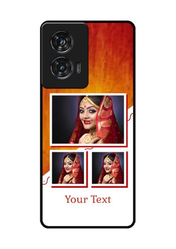 Motorola G96 5G Custom Glass Phone Case - Wedding Memories Design