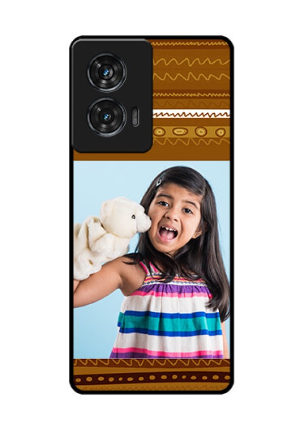 Motorola G96 5G Custom Glass Phone Case - Friends Picture Upload Design