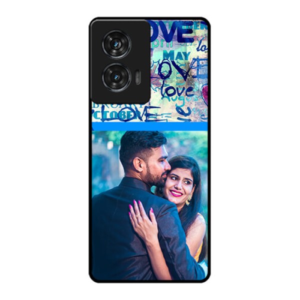 Motorola G96 5G Custom Glass Phone Case - Colorful Love Design