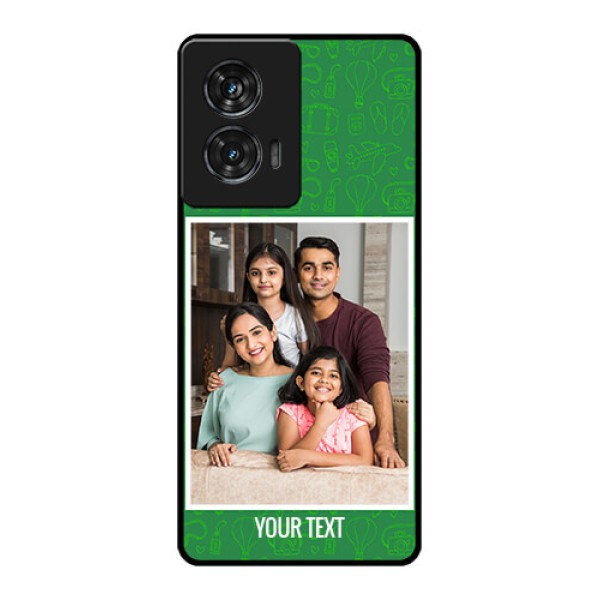 Motorola G96 5G Custom Glass Phone Case - Picture Upload Design