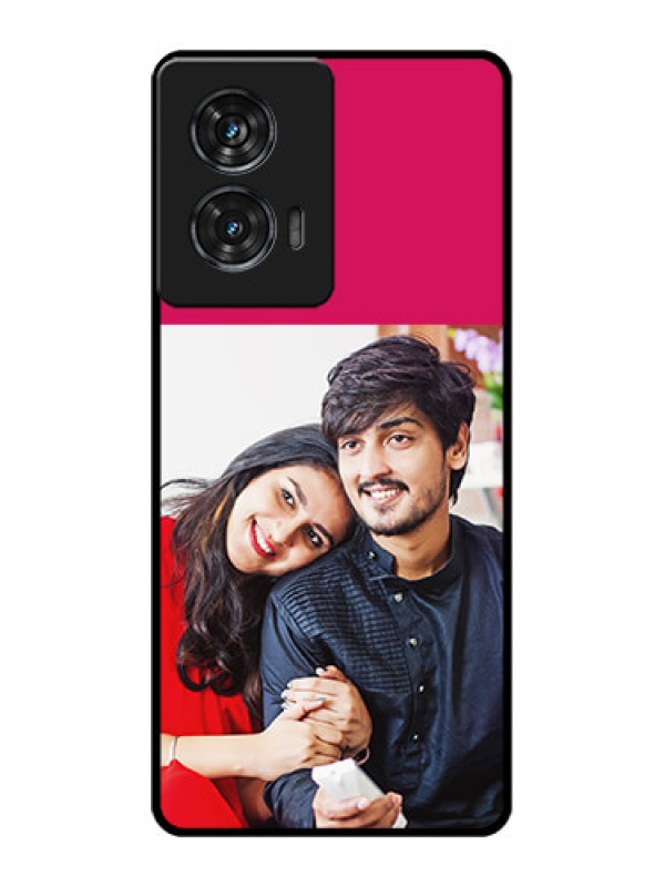 Custom Motorola G96 5G Custom Glass Phone Case - Anniversary Cover Design