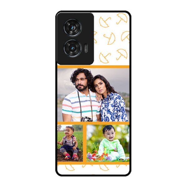 Motorola G96 5G Custom Glass Phone Case - Yellow Pattern Design Motorola G96 5G Custom Glass Phone Case - Yellow Pattern Design