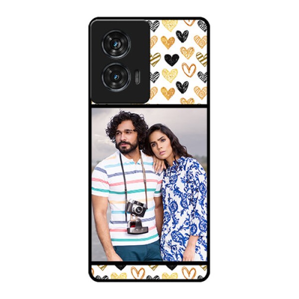 Motorola G96 5G Custom Glass Phone Case - Love Symbol Design