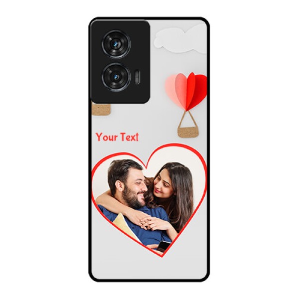 Motorola G96 5G Custom Glass Phone Case - Parachute Love Design Motorola G96 5G Custom Glass Phone Case - Parachute Love Design