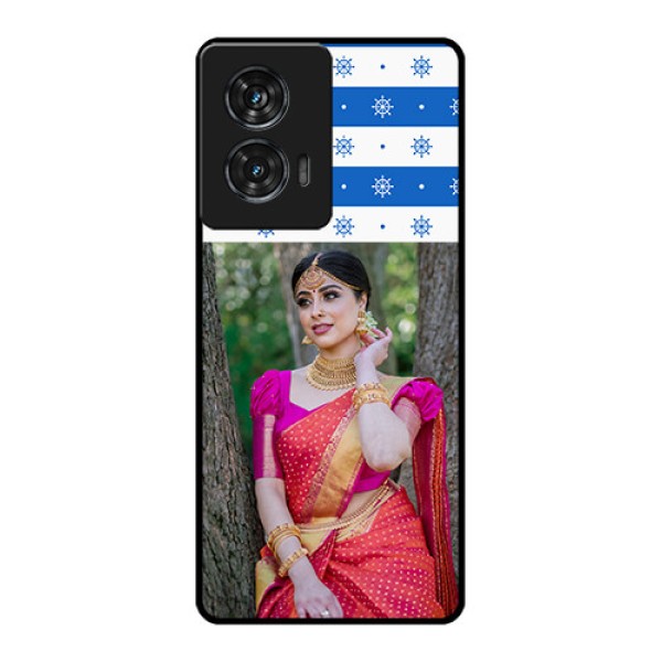 Motorola G96 5G Custom Glass Phone Case - Snow Pattern Design