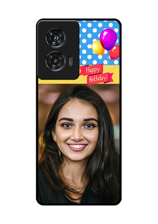 Motorola G96 5G Custom Glass Phone Case - Happy Birthday Design