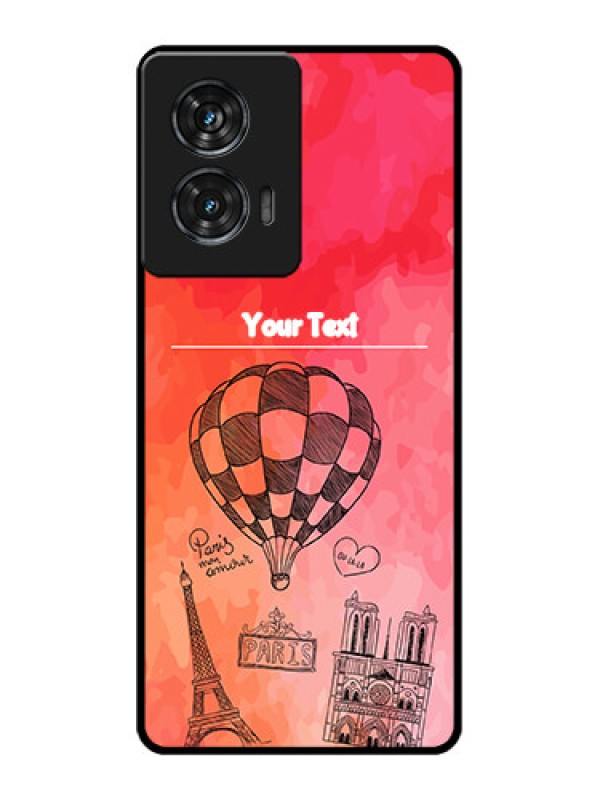Custom Motorola G96 5G Custom Glass Phone Case - Paris Theme Design
