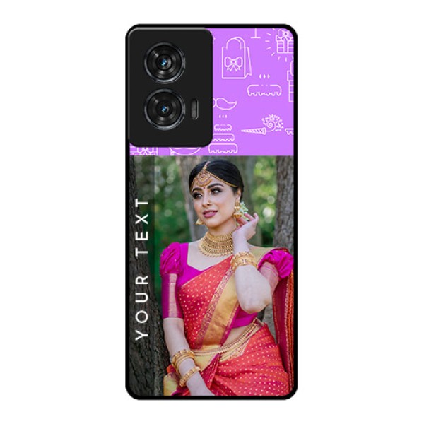 Motorola G96 5G Custom Glass Phone Case - Birthday Icons Design