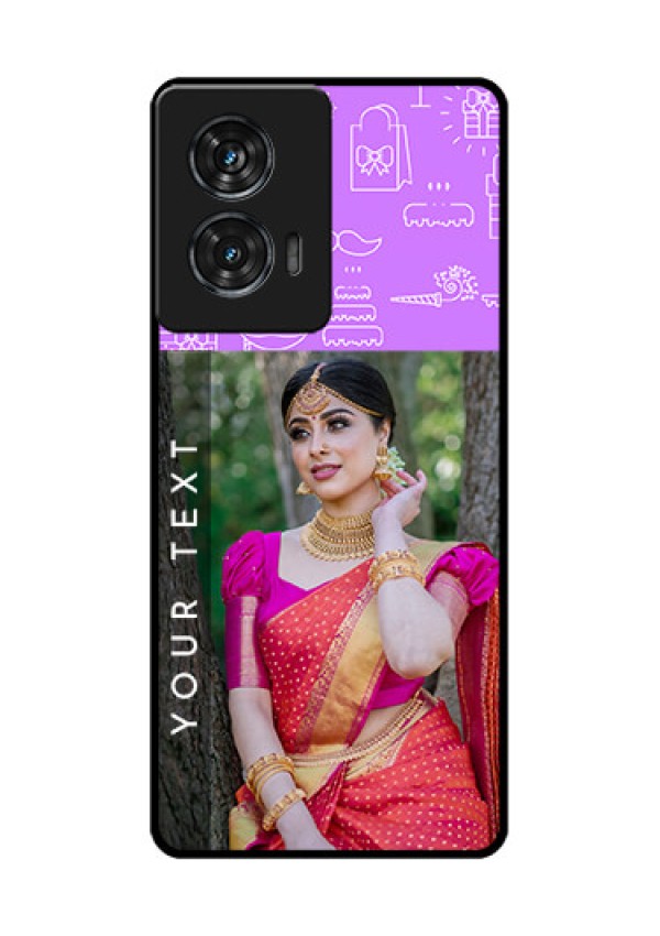 Motorola G96 5G Custom Glass Phone Case - Birthday Icons Design