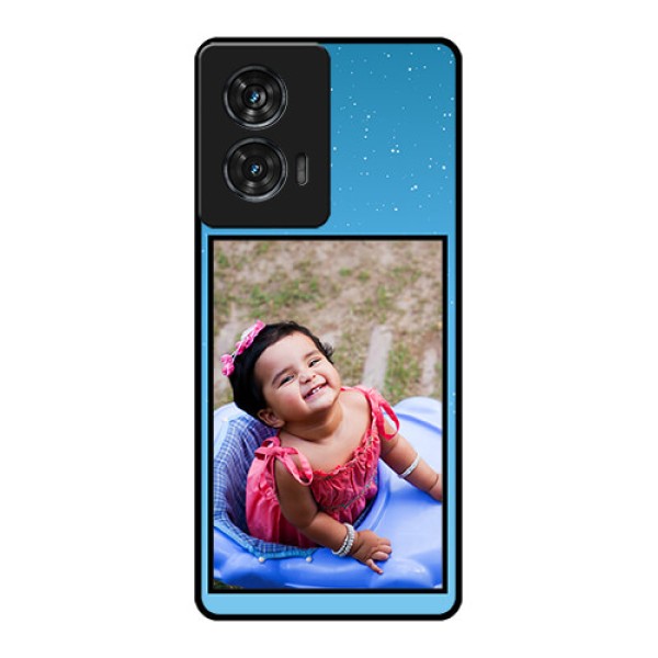 Motorola G96 5G Custom Glass Phone Case - Wave Pattern Colorful Design