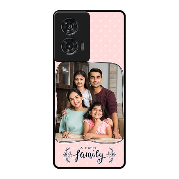 Motorola G96 5G Custom Glass Phone Case - Family With Dots Design Motorola G96 5G Custom Glass Phone Case - Family With Dots Design