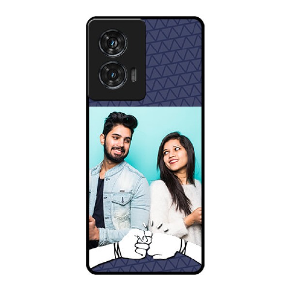 Motorola G96 5G Custom Glass Phone Case - With Best Friends Design Motorola G96 5G Custom Glass Phone Case - With Best Friends Design